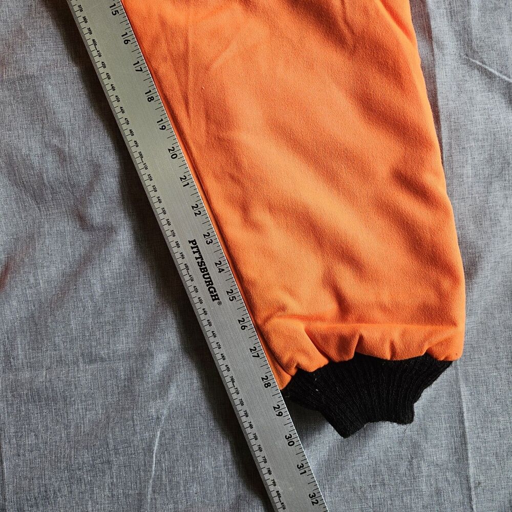 VTG Edward Hyman Mens XL Orange Industrial Hunting Thermal Insulated Pants - Picture 6 of 16